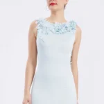 Aaliyah – Elegant Sky Blue Backless Evening Gown