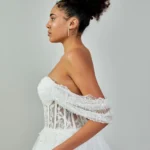 Amaya Ethereal Off-Shoulder Tulle Wedding Dress