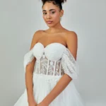 Amaya – Ethereal Off-Shoulder Tulle Wedding Dress