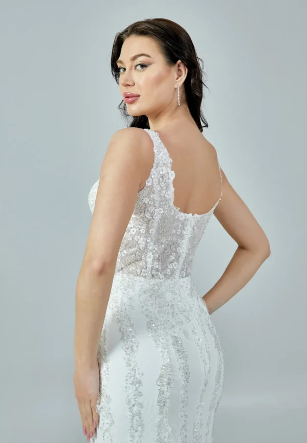 Amélie Lace Embellished Mermaid Wedding Gown