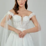 Artemis – Off-Shoulder Floral Lace Wedding Gown