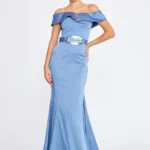 Asal – Off-Shoulder Satin Evening Gown