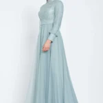 Elif - Elegant Embroidered Maxi Dress