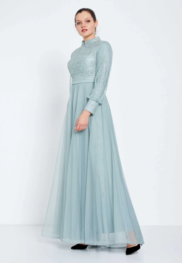 Elif - Elegant Embroidered Maxi Dress