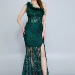 Habibe - Luxurious One-Shoulder Evening Gown