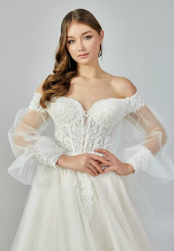 Helen - Off-Shoulder Lace Gown