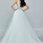 Irini - Classic A-Line Lace Bridal Gown - Back Look
