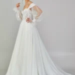 Miriam Off-Shoulder Wedding Gown