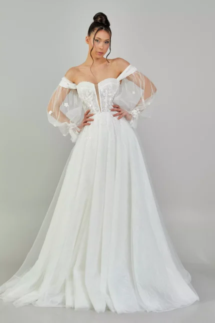 Miriam – Off-Shoulder Wedding Gown