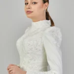 Sahra – Long-Sleeved High-Neck ModestGown