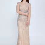 Zeria – Glamorous Beaded Evening Gown